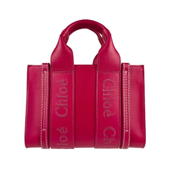 CHLOE Pink Leather Shoulder Bag - Picture 1 of 5
